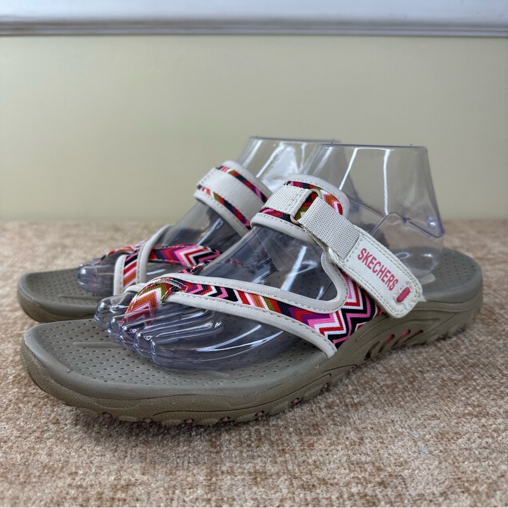 Skechers Reggae -Zig Swag Multicolored Sandals Women’s Size 10 - Picture 2 of 13